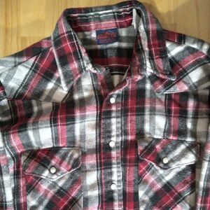 Vintage Dakota Pearl Snap Flannel Shirt